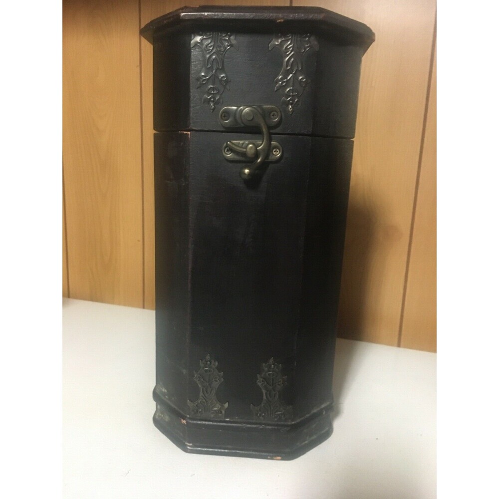Antique Black Wine Box
